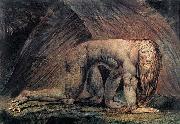 Blake, William Nebuchadnezzar oil on canvas